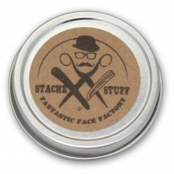 Moustache Wax, Mustache Wax picture, all natural, top of tin